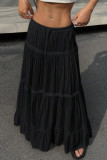Summer Multi-Layer Cake Drawstring Skirt