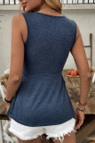 V-Neck Waist Slimming Sleeveless Vest