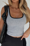 Sports Slim Fit Knitted Thread Sleeveless Vest