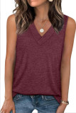 V-Neck Loose Sleeveless Casual Vest