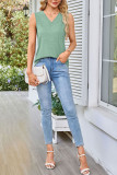 V-Neck Loose Sleeveless Casual Vest