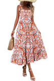 Summer Printed Sleeveless Camisole Dress
