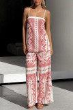 Loose Camisole Shirt Wide Leg Pants Two-Piece Set