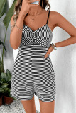 Sleeveless Striped Printed Camisole Jumpsuit
