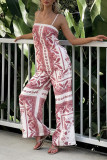 Loose Camisole Shirt Wide Leg Pants Two-Piece Set