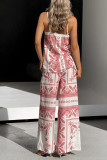Loose Camisole Shirt Wide Leg Pants Two-Piece Set