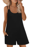 Solid Color Sleeveless Camisole Backless Jumpsuit