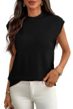 Round Neck Sleeveless Knitted Sweater