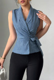 Slimming Strap V-Neck Sleeveless Shirt