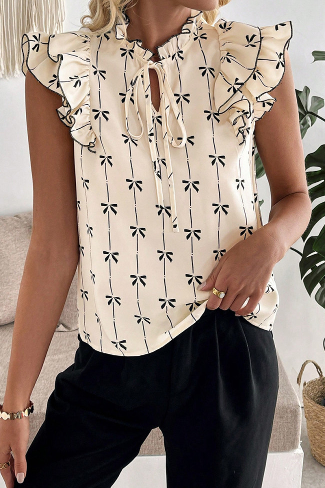Summer Lotus Leaf Short Sleeved Shirt