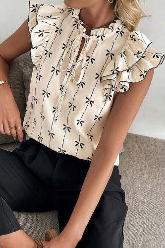 Summer Lotus Leaf Short Sleeved Shirt