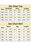 Large Size Sleeveless Strap Top Skirt Two-Piece Set