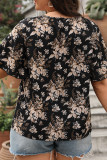 Large Size New Loose Printed Short Sleeved Shirt