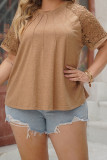 Large Size Loose Round Neck Short Sleeved Shirt