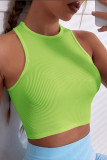 Solid Color Sports Style Yoga Sleeveless Vest