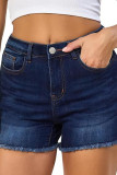 Fashionable Summer High Stretch Denim Shorts