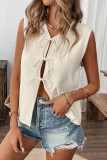 Fashion Leisure Bow Tie Strap Sleeveless Vest