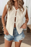 Fashion Leisure Bow Tie Strap Sleeveless Vest