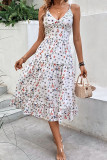 V-Neck Camisole Printed Sleeveless Dress