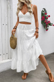 Bohemian High Waisted Solid Color Skirt