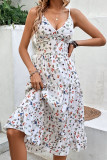 V-Neck Camisole Printed Sleeveless Dress