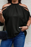 Summer Hanging Neck Off Shoulder Short Sleeved Shirt