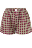 Retro Plaid Printed High Waisted Loose Wide Leg Shorts