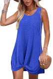 Round Neck Hollow Breathable Sleeveless Dress