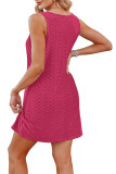 Round Neck Hollow Breathable Sleeveless Dress