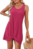 Round Neck Hollow Breathable Sleeveless Dress