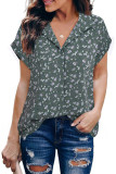 Fashion Lapel Loose Short Sleeved Shirt