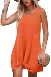 Round Neck Hollow Breathable Sleeveless Dress