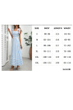 Summer Striped Print Camisole Sleeveless Dress