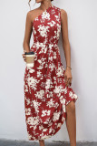 Summer Casual Sleeveless Floral Print Dress