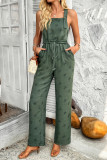 Bohemian Printed Contrasting Overalls Jumpsuit
