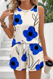 Summer Sleeveless Vest Shorts Two-Piece Set