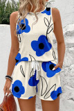 Summer Sleeveless Vest Shorts Two-Piece Set