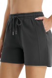 Summer Elastic High Waisted Pocket Wide Leg Shorts