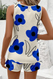 Summer Sleeveless Vest Shorts Two-Piece Set