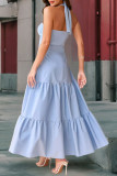 Summer Hanging Neck Sleeveless Cake Dress