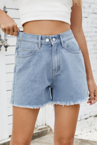 Fashion Summer Washed Versatile Denim Shorts