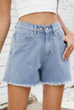 Fashion Summer Washed Versatile Denim Shorts