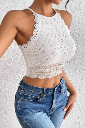 Summer Lace Halter Sleeveless Vest