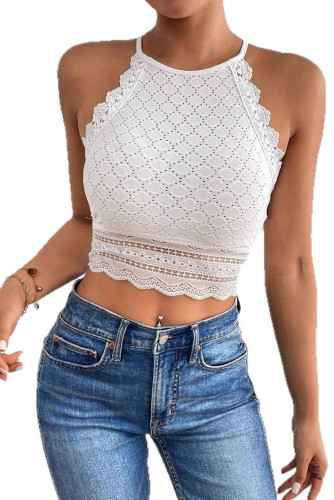 Summer Lace Halter Sleeveless Vest