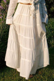 Summer Solid Color Holiday Style Cake Skirt