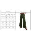 Large Size High Waisted Pocket Straight Leg Work Pants