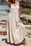 Fashion Floral Print Suspender Sleeveless Dress
