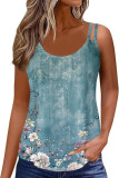 Printed Camisole Sleeveless Round Neck Vest