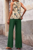 Sleeveless Camisole Vest Wide Leg Pants Two-Piece Set