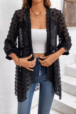 Summer Swiss Dot Long Sleeve Cardigan